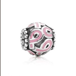 Discontinued Pandora Pink Breast Cancer Charm